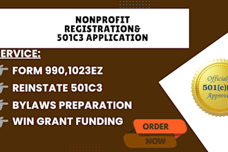file 501c3 non profit registration, form 1023 ez, bylaw article of incorporation