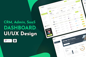 do saas CRM HR admin dashboard UI UX designs in figma