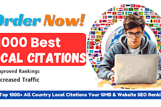 do 1k local citations, directory submission local SEO backlinks