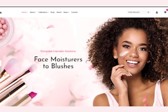design beauty skincare shopify store skincare website natural face care store