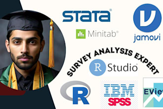 analyze survey data and psychology thesis, dissertation using spss, stata and r