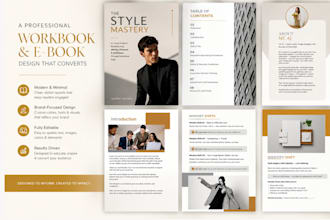 design PDF, ebook, workbook