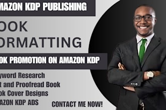 do book formatting and publishing on amazon kdp, book promotion on amazon kdp