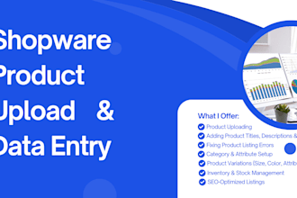 do shopware data entry and upload products