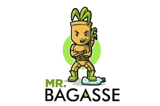design mascot organic eco friendly business logo
