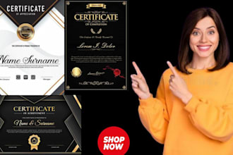 design voucher, gift certificate, coupons and postcard
