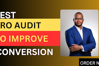 audit, review, increase conversion rate on shopify store with cro audit to sales