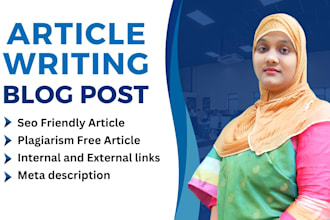 craft high quality SEO optimized articles and upload your blogs
