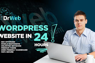design and customize wordpress website with SEO in 24 hours