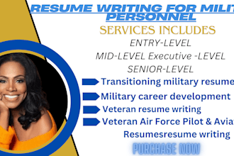 do federal  military resume writing