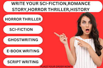 ghostwrite short stories scifiction ebook writing horror creative story writing