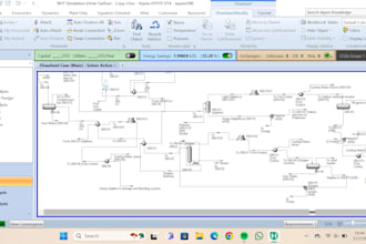 perform process simulation using aspen hysis