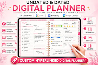 etsy digital planner, etsy digital products, hyperlinked planner, etsy seo