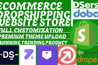 design ecommerce website desgn dropshipping store via vidaxl dhgate brybelly sup