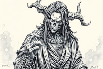do detailed artworks illustration with engraving style