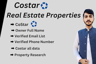 provide commercial real estate properties using costar