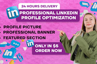 design a linkedin banner or optimize your profile