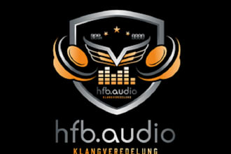 design attractive car audio special logo