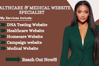 setup dna testing website homecare healthcare seniorcare medical website