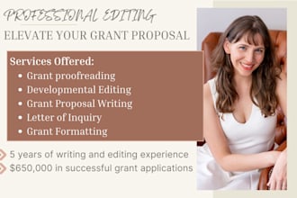 write, edit, revise, and format your grant proposal