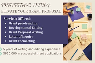 write, edit, revise, and format your grant proposal