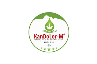 design creative muscle joint and strength pain balm logo