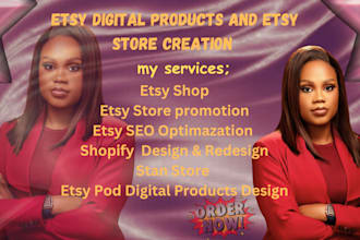 do etsy digital product etsy store creation etsy seo listing