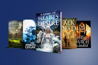 do fantasy book cover and thriller fiction cover design
