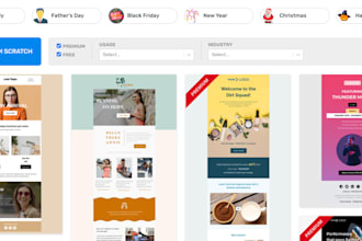 mailchimp email marketing automation campaign, newsletter, landing page design