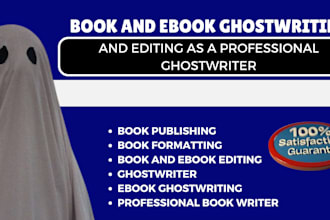 ghostwrite, edit your book and ebook in french and german as expert book writer