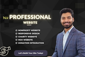 create nonprofit, charity, or ngo website with donation integration and SEO