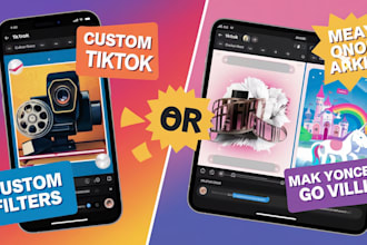 create professional tiktok facebook game filters