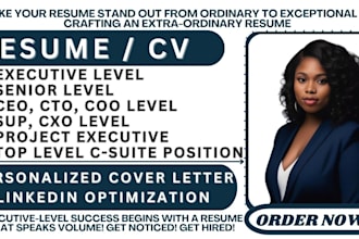 do professional resume writing, executive cv writing, linkedin optimization