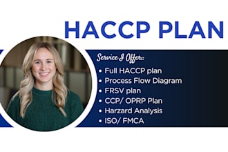 make full haccp plan food safety plan fsvp plan haccp procedure monitoring forms