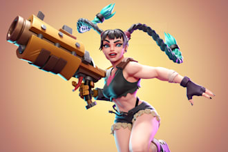 do cartoon character 3d model, stylized game character, ue5 character 3d creator
