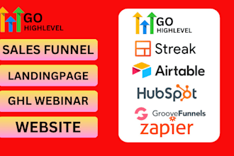 set up hubspot crm customize highlevel funnel automate airtable CRM with zapier