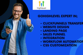 setup ghl sales funnel ghl landing page ghl automation ghl website