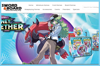 build pokemon shopify store pokemon website game trading card website