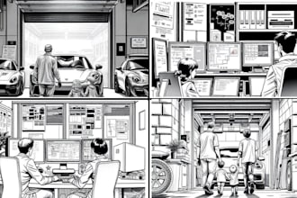 design storyboard frames for animation, ads commercials in 24 hours