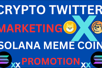 promote x twitter marketing, meme coin, sol,dex crypto token, telegram promotion