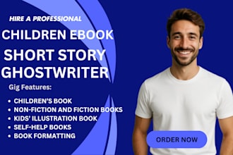ghostwrite children ebook short story writing kid story book illustration