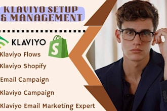 set up and optimize klaviyo email marketing, automation and flows for ecommerce