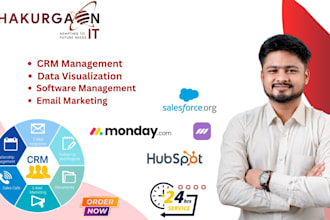 do CRM hubspot, monday, and salesforce data entry perfectly