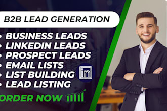 do b2b leads, linkedin lead generation, prospect email list, list building