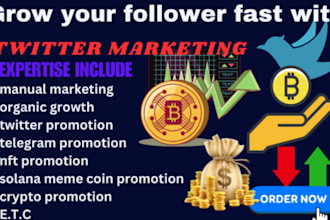 do memecoin marketing, crypto promotion, twitter engager, solana token promotion