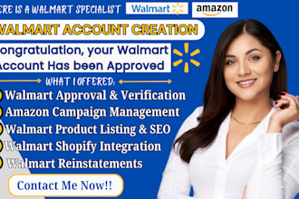 setup and approve walmart seller account, walmart listing