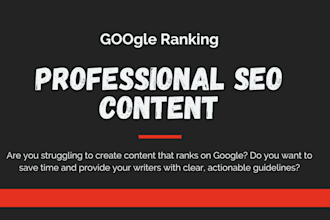 seo content briefs and strategy plans for blog ranking