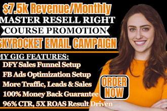promote digital product stan store course master resell rights email marketing