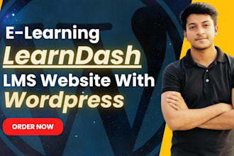 create elearning wordpress lms website with learndash