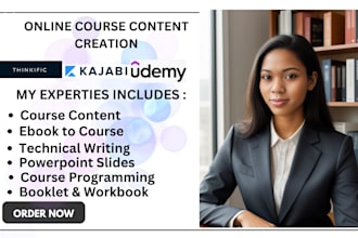 create online course content for elearning websites